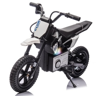 24V Kids Ride On Electric Toy Motocross Motorcycle, 200W High Speed Hub Motor, Rear Wheel Shock Absorber, Adjustable Speed