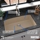 preview thumbnail 35 of 50, Karran Undermount Quartz Double Bowl Kitchen Sink