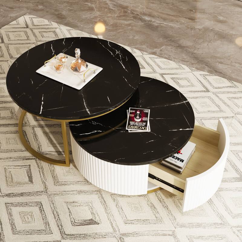 Modern Round Nesting Coffee Table