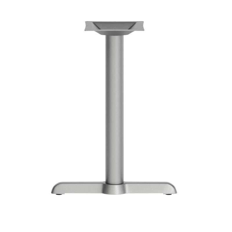5" x 22" Restaurant Table T-Base with 3" Dia. Table Height Column - 5"D x 22"W x 28"H