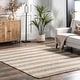 preview thumbnail 15 of 13, Nuloom Alisia Flatweave Striped Jute Area Rug 2'6" x 8' Runner - Cream