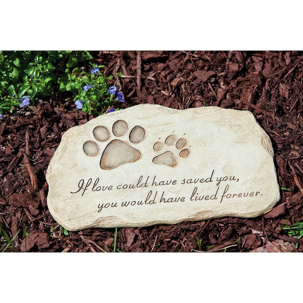 Garden stone, pet devotion