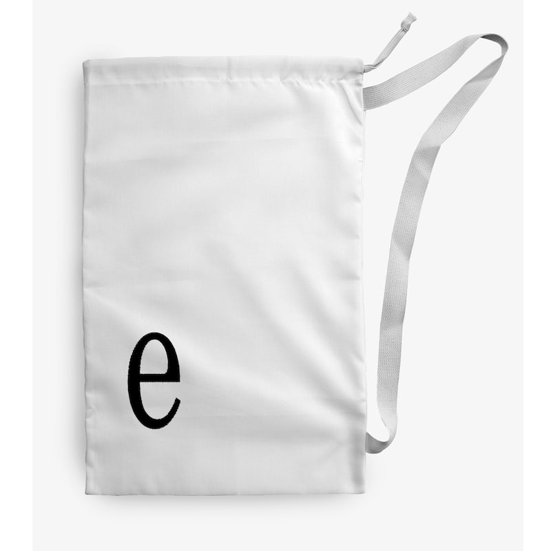 Modern Monogram Laundry Bag - 18" x 29" - White/Black