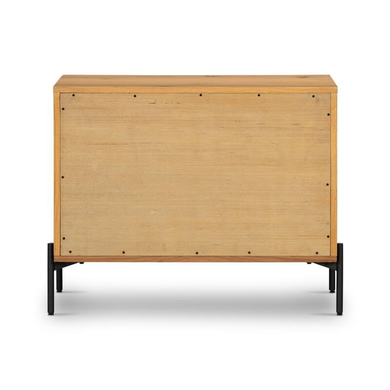 Larry Large Nightstand-Light Oak Resin