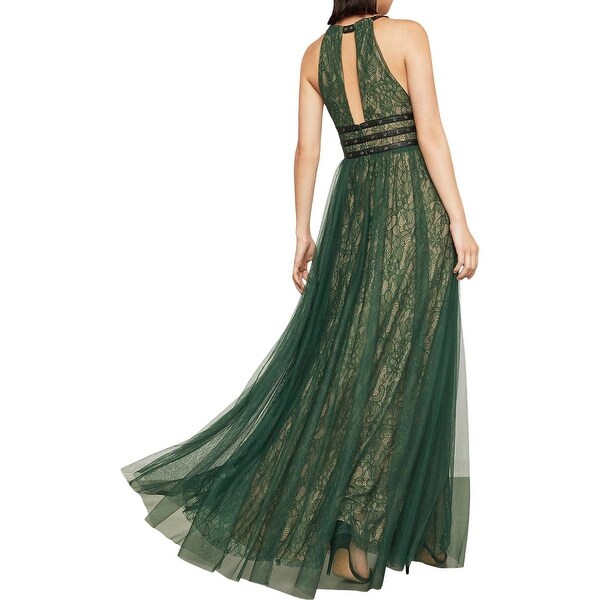 bcbg green long dress
