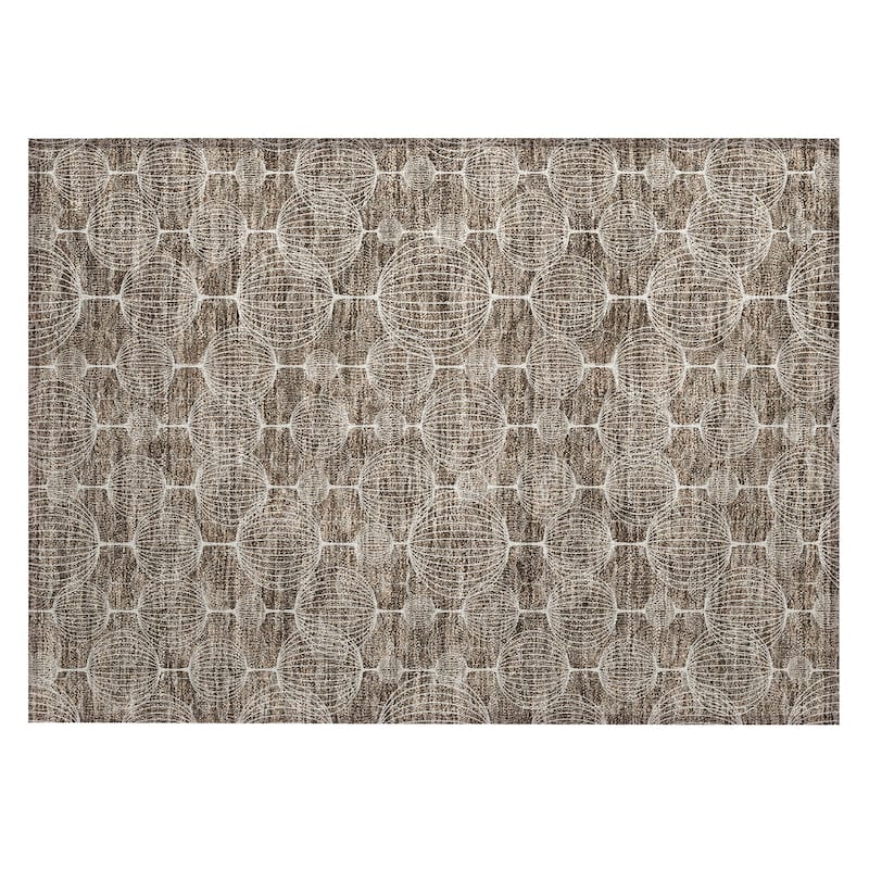 Machine Washable Indoor/ Outdoor Chantille Modern Decor Rug