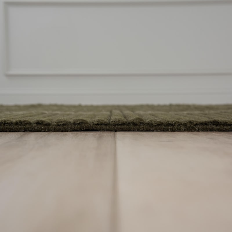 Alora Decor Klaus Stripe Wool Area Rug