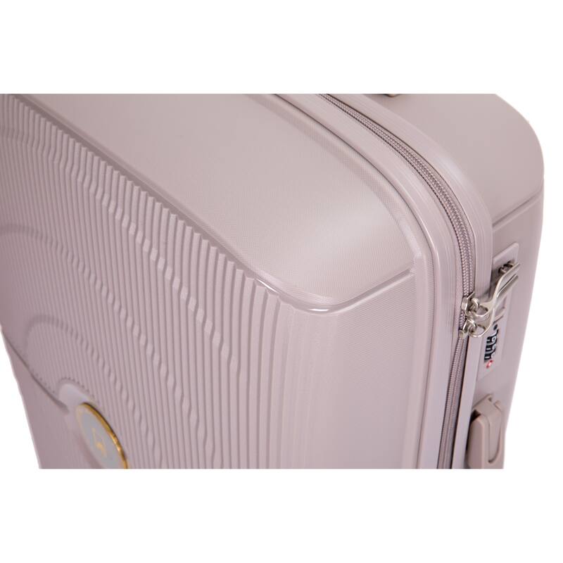 Hardshell Suitcase Double Spinner Wheels PP Luggage Sets Lightweight Durable Suitcase with TSA Lock,3-Piece Set