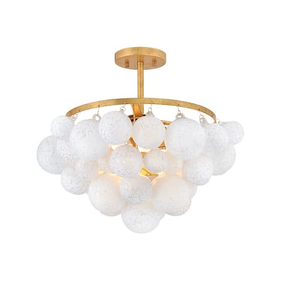 Fredrick Ramond FR41563 Marabel 4 Light 21" Wide Semi-flush Ceiling