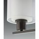 preview thumbnail 2 of 1, Invite Collection 3-Light Antique Bronze White Shade New Traditional Bath Vanity Light