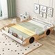 preview thumbnail 9 of 14, Racing Car Platform Bed with Adjustable Gear Full - Natural