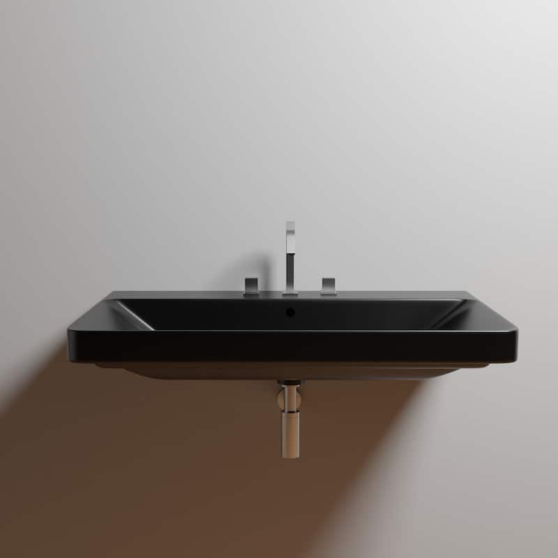 WS Bath Collections Luxury 80.03 Luxury 31-11/16" Rectangular Ceramic