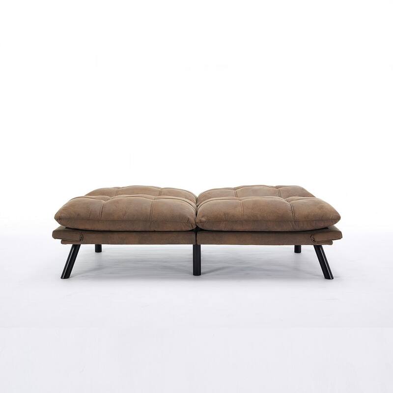 Modern Upholstered 2-Seater Sofa Bed with Adjustable Backrest and Armrests - 70:l