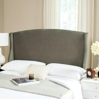 SAFAVIEH Austin Pewter Wingback Headboard (Full)
