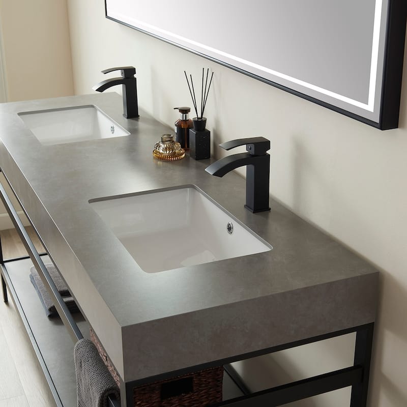 Miseno MV702572 Funes 72" Free Standing Double Basin Vanity Set with