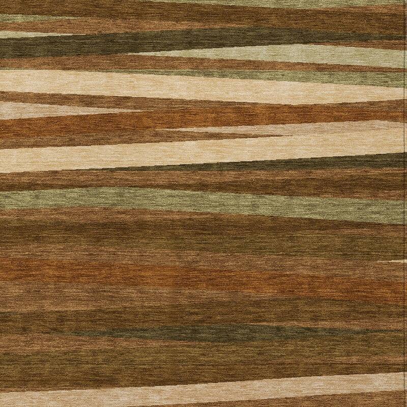 HomeRoots Striped Transitional Rectangle Outdoor Rug