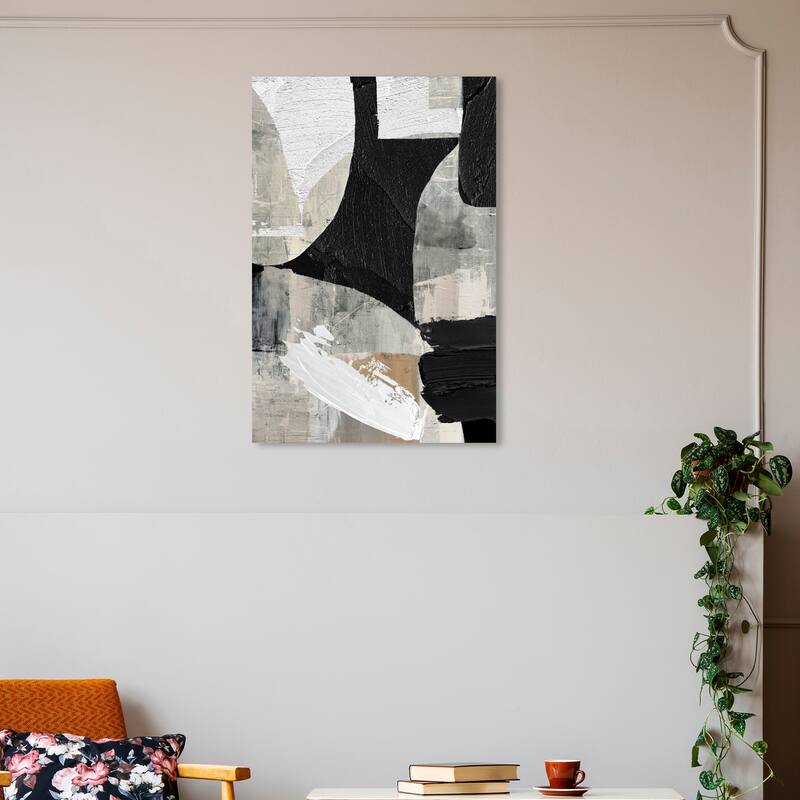 Wynwood Studio Canvas Abstract Living Room Style Black and Modern & Contemporary Wall Art Canvas Print - 30 x 20