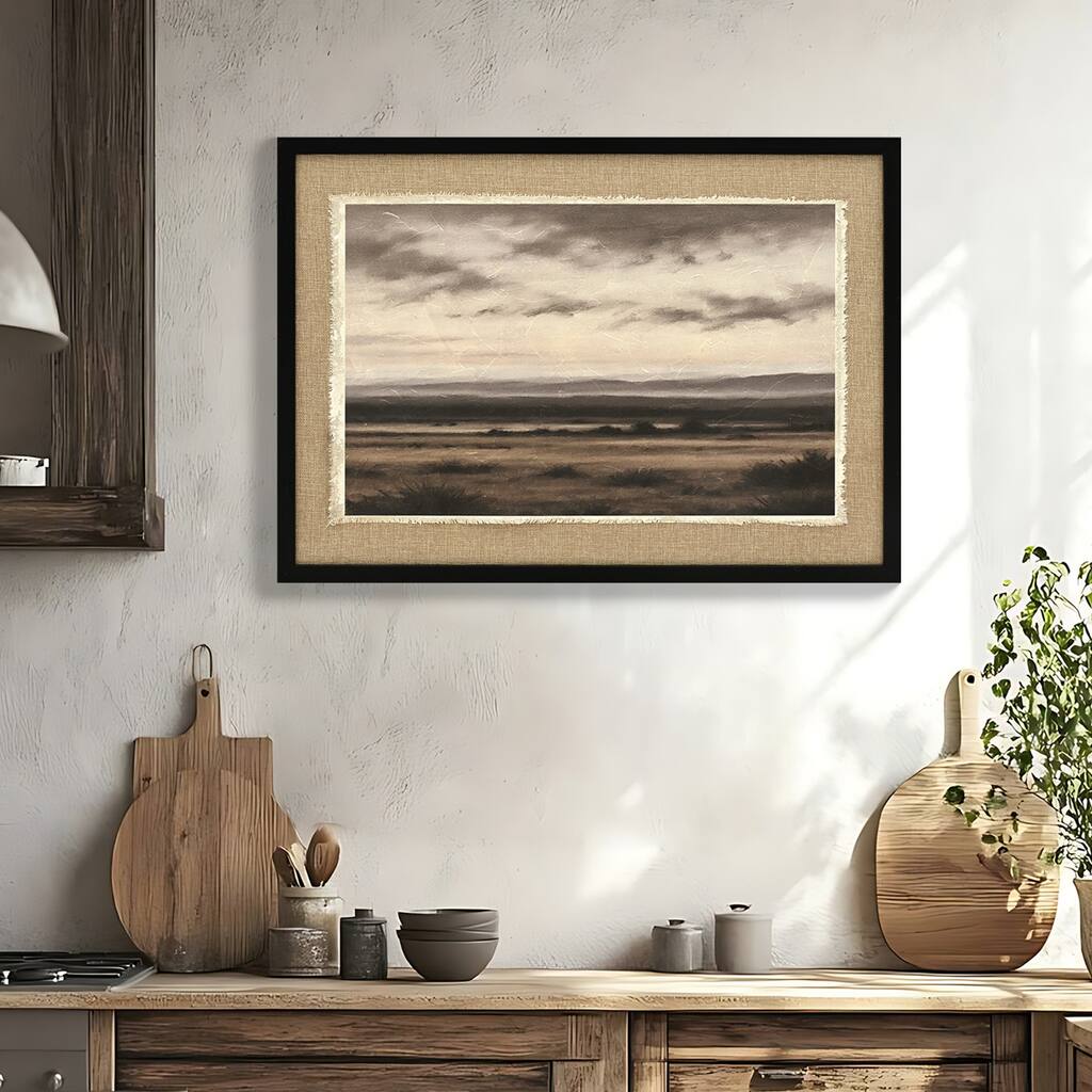 28 Inch Vintage Landscape Large Framed Wall Art, Nature Wilderness Scenery Paintings Decor Aesthetic,