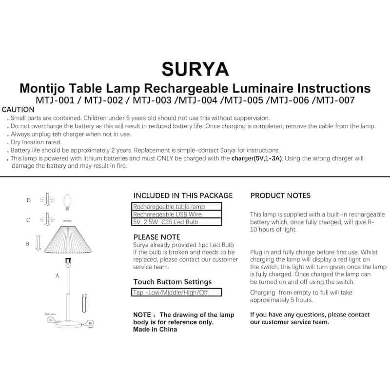 Livabliss Montijo Traditional Accent Table Lamp - 19"H x 10"W x 10"D