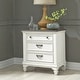 preview thumbnail 1 of 9, Copper Grove Allyson Park Wirebrushed White Charcoal Night Stand Charging Station 3-drawer