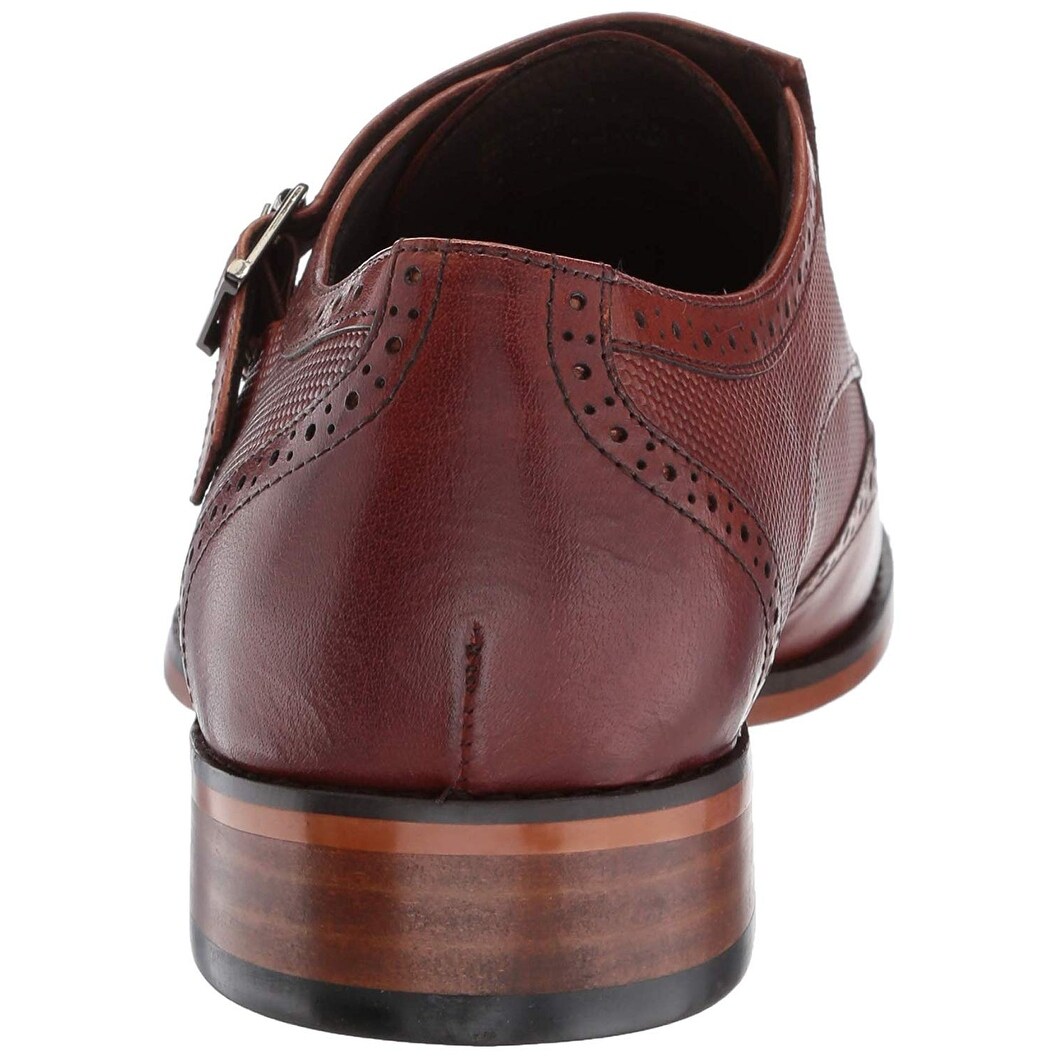 stacy adams men's lavine double monk strap loafers