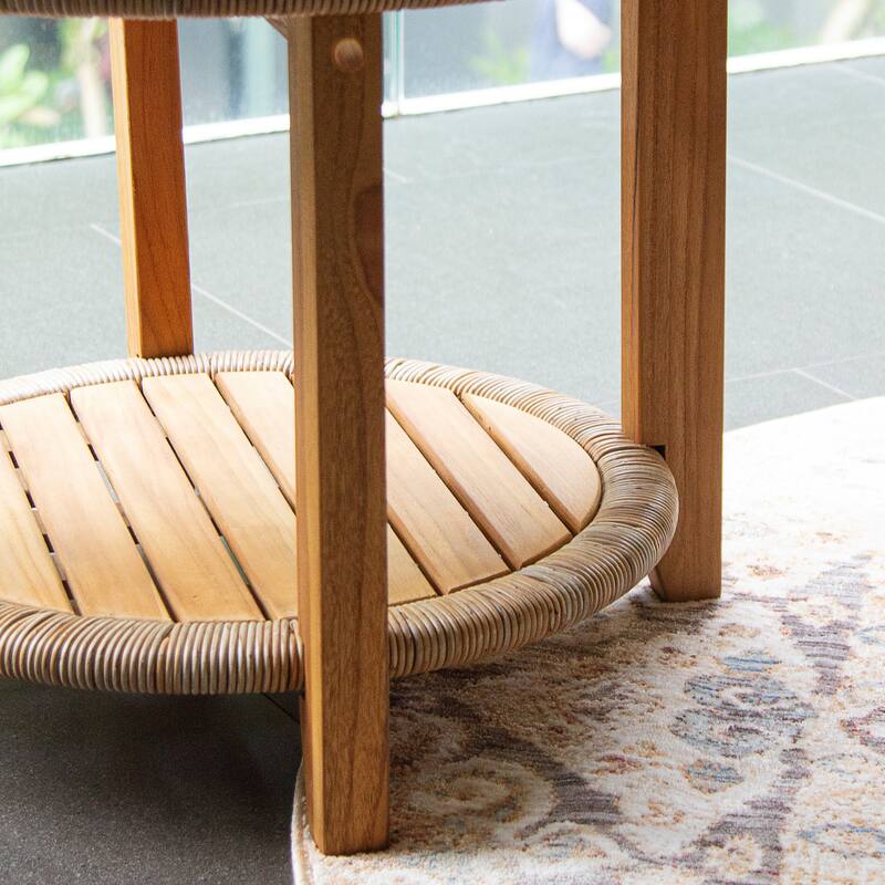 Cambridge Casual Seaside Teak Outdoor Side Table