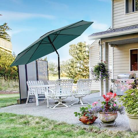 Boynton 10-foot Patio Umbrella with Solar Powered LED Lights by Havenside Home