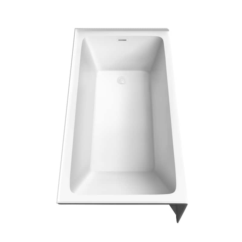 Wyndham Collection WCBTW16032R18 Grayley 60" Three Wall Alcove Acrylic