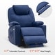 preview thumbnail 33 of 51, MCombo Large Power Lift Recliner Leather Chair with Massage, Heat, Cup Holders,Extended Footrest, Leather 7516