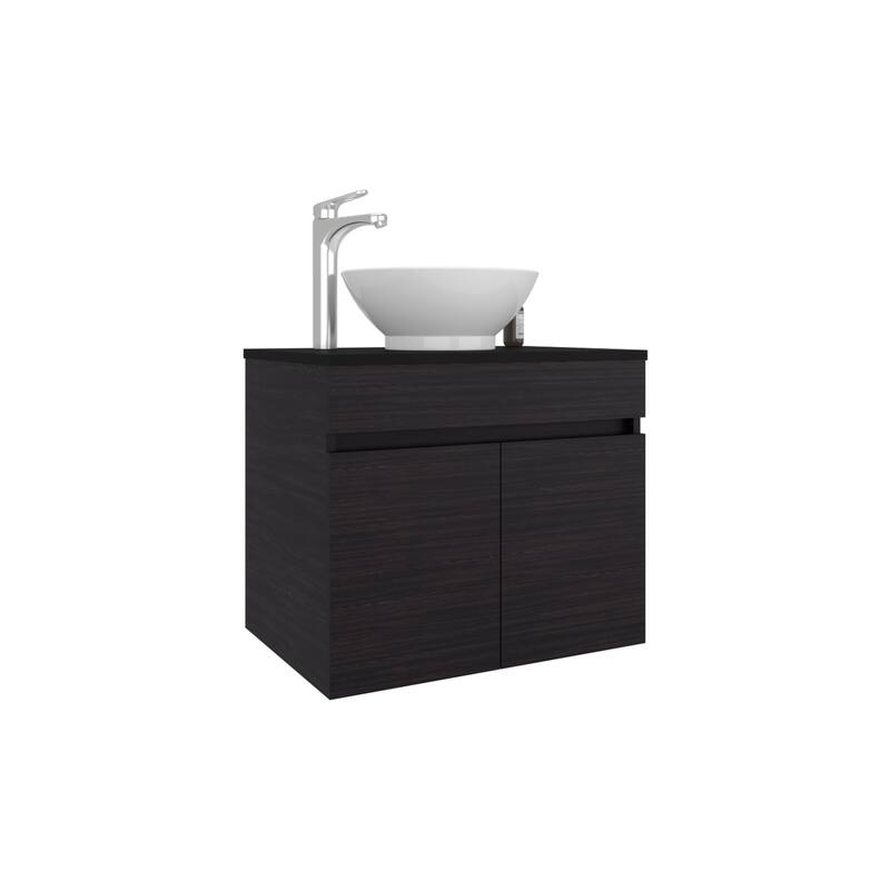 Bathroom Vanity with Clean, and minimalist design, 2 Doors with durable engineered wood