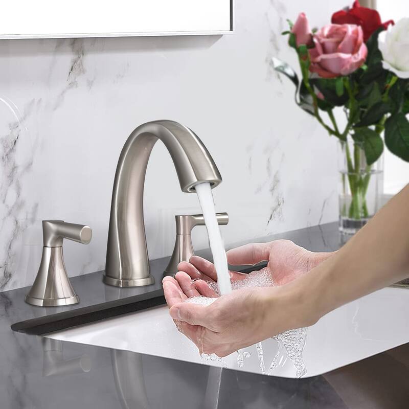 Widespread Bathroom Sink Faucets Two Handle 3 Hole Vanity Bath Faucet
