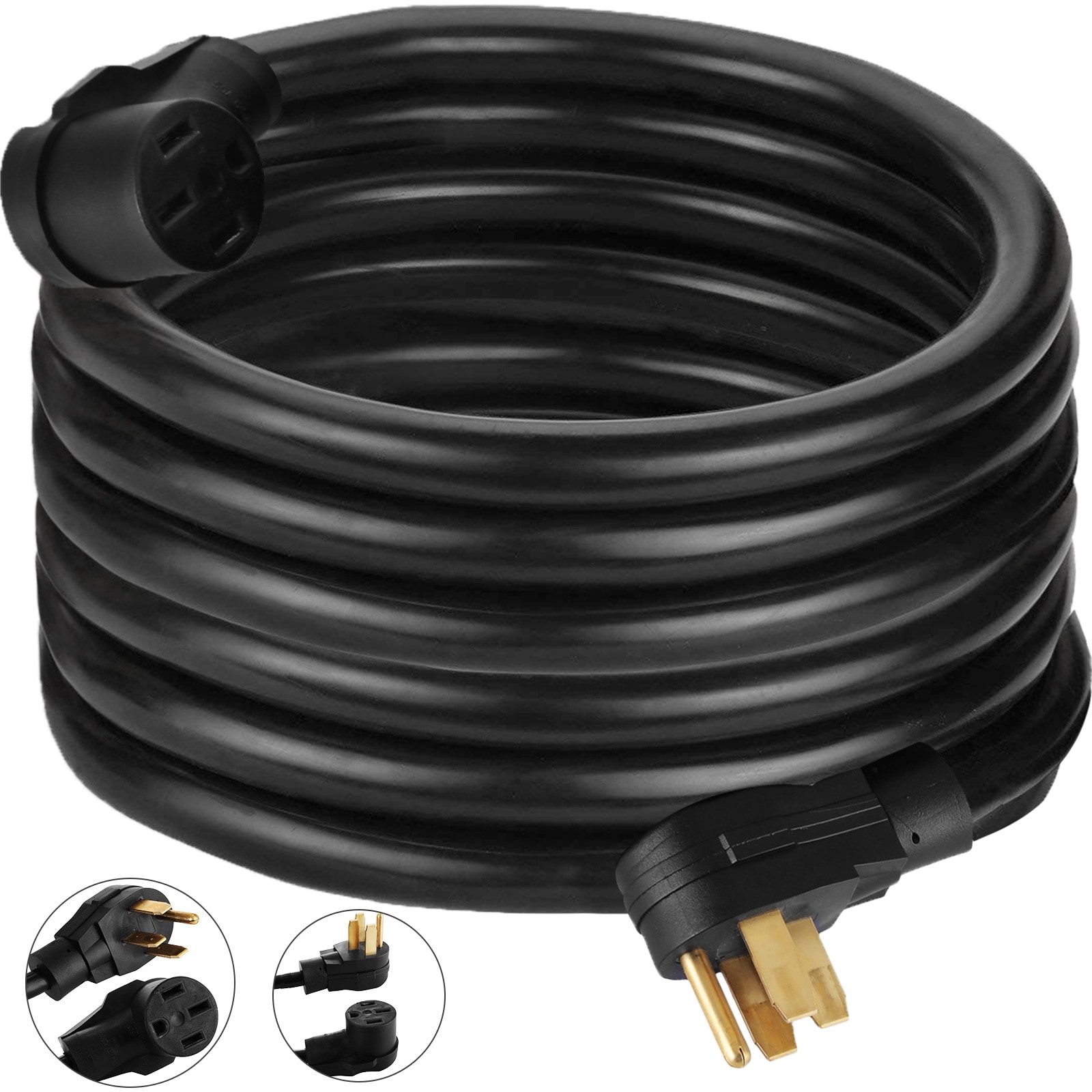 RV Power Cord 50Ft 40 Amp RV Extension Cord AWG8 40 amp