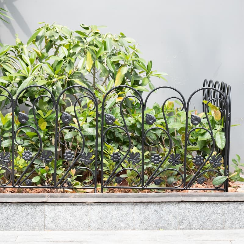 5X Garden Fence Outdoor Decorative Fencing Landscape Wire Border Edge