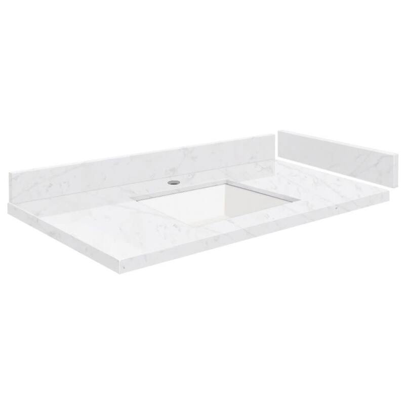 Transolid VT36.5x22-1KU-1 Silestone 36" Quartz Vanity Top with