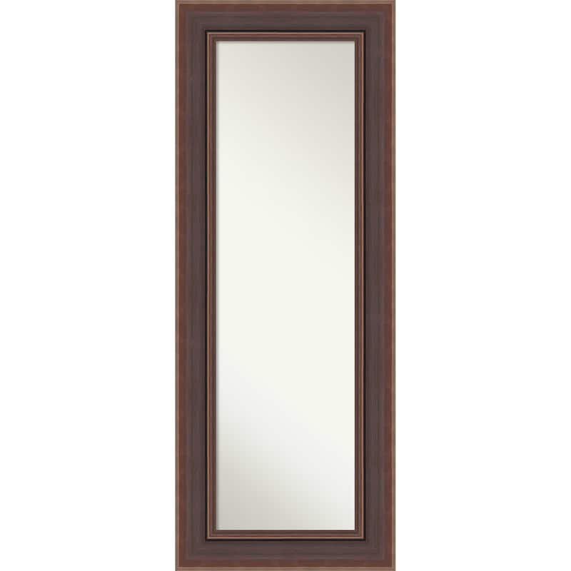 Moab Non-Beveled Framed Full-Length On the Door Mirror - Moab Brown Bronze - 22 x 56 in