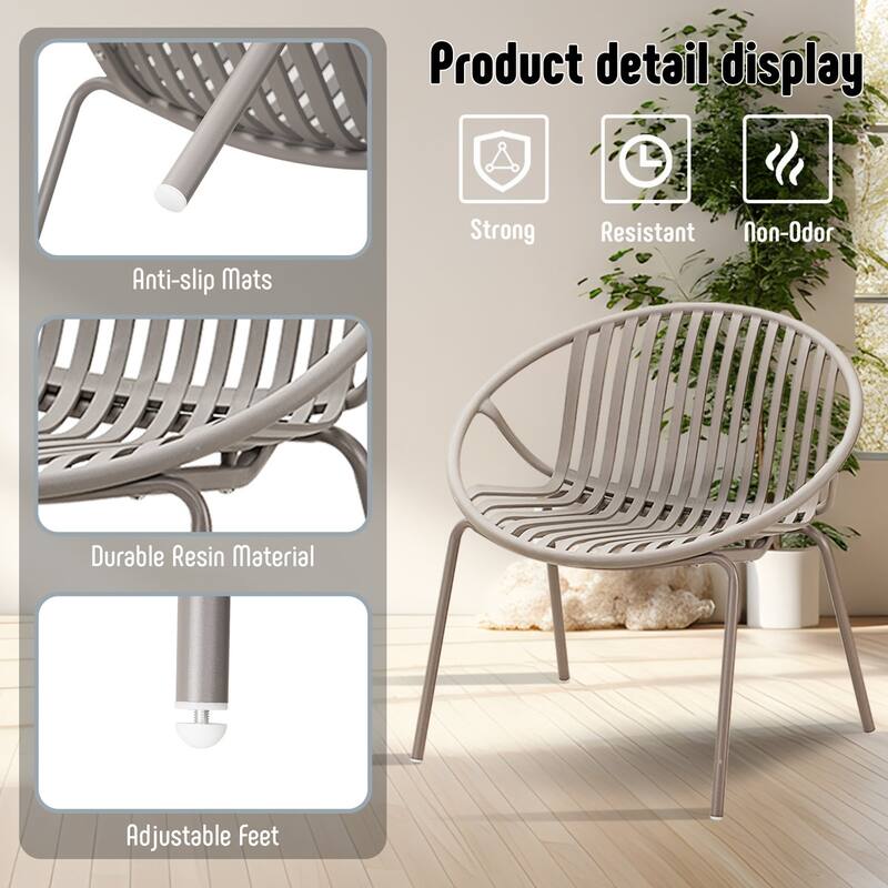 Werph 3 Pieces Patio Furniture Set, Outdoor Furniture with Bistro Table and Patio Chairs Set of 2