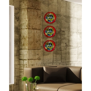 Hankley 9 Hand Blown Art Glass Wall Art Decor