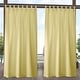 preview thumbnail 10 of 21, ATI Home Indoor/Outdoor Solid Cabana Tab Top Curtain Panel Pair 54x108 - Sundress