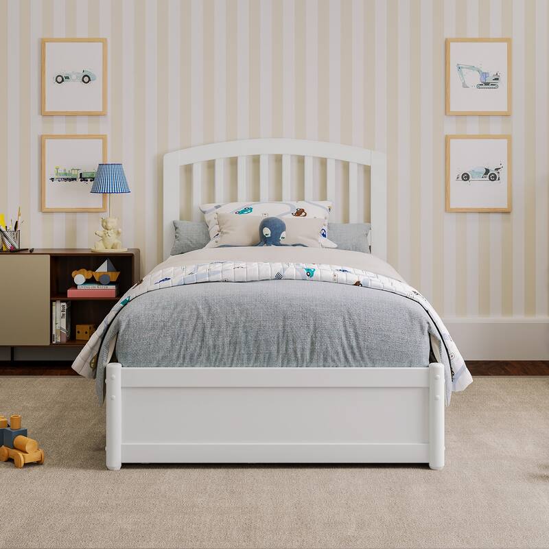 Lucia Platform Bed with Panel Footboard and Storage Drawers