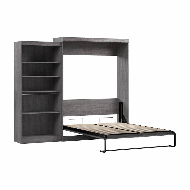 Pur Queen Murphy Bed with Closet Organizer (101W) by Bestar