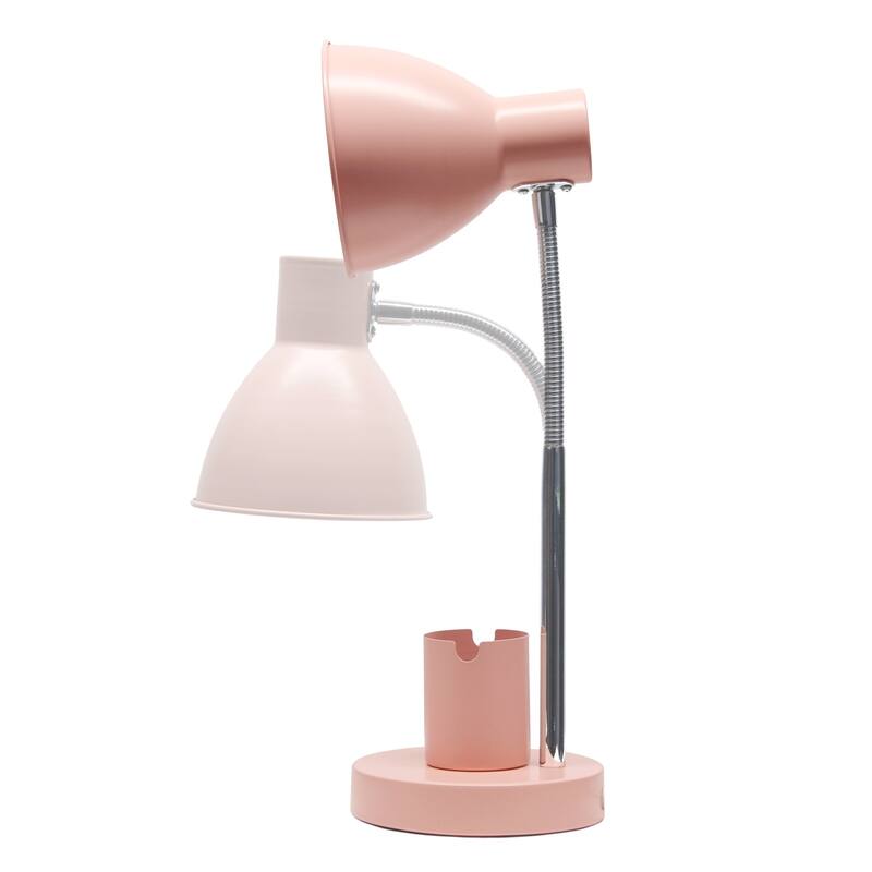 Gooseneck Desk Lamp with Adjustment Shade - 16.25" - Pink