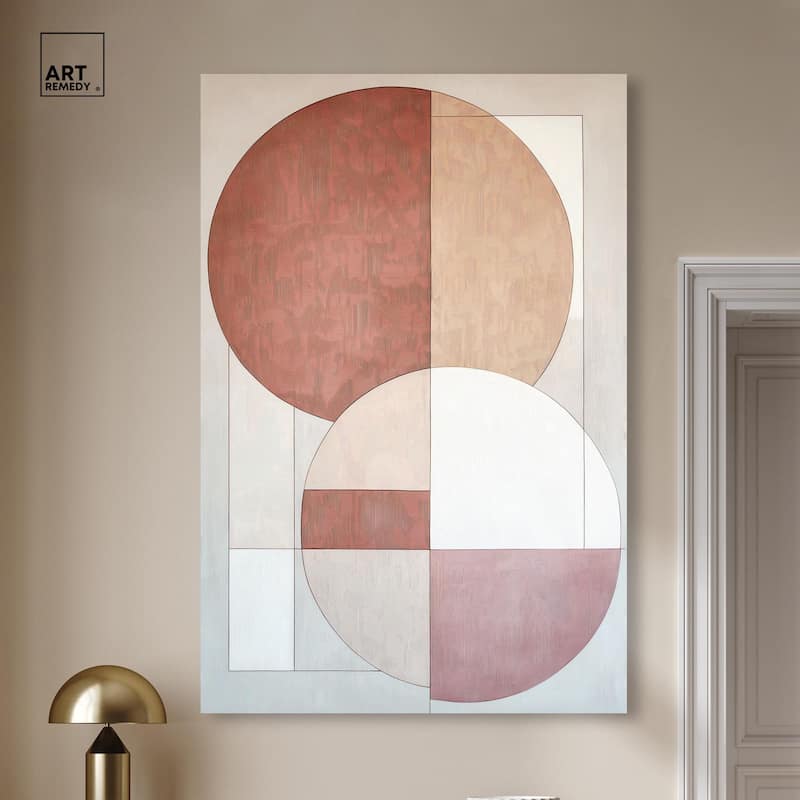 Modernist Circles I Canvas by Art Remedy, Gallery Wrapped