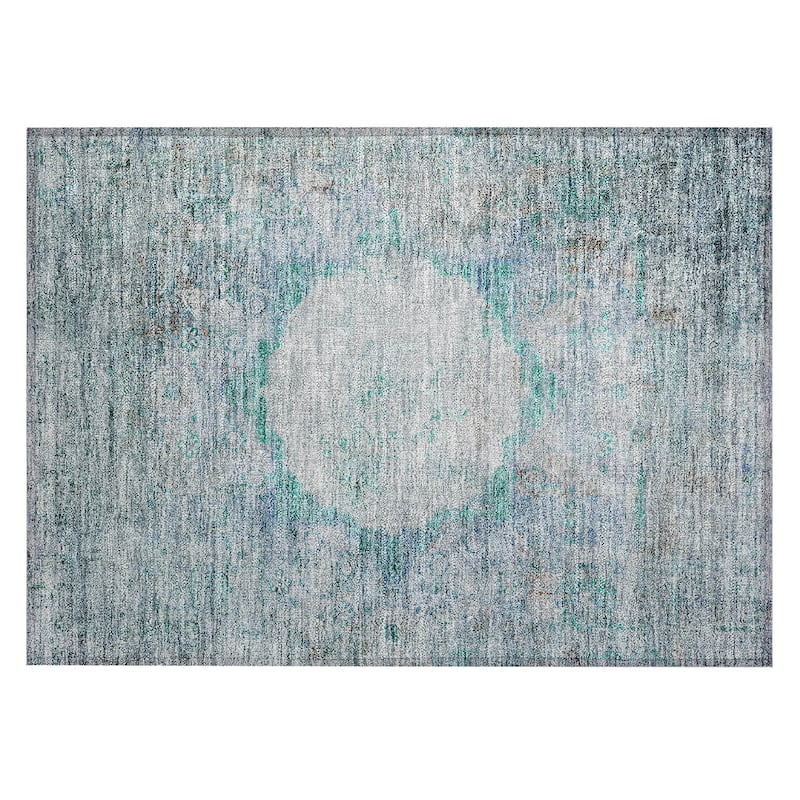 Machine Washable Indoor/ Outdoor Chantille Vintage Traditional Rug