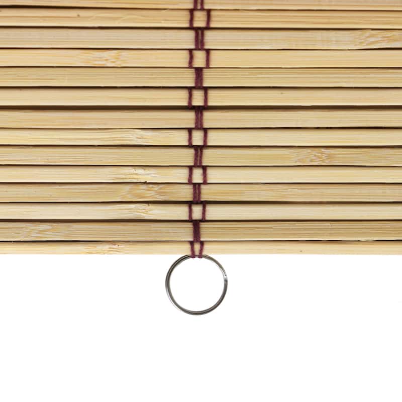 Burnt Bamboo Cordless Window Shade - Tortoise
