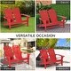 preview thumbnail 4 of 27, Outsunny Outdoor Adirondack Chair Bench for Two with Ergonomic Design, Wide Armrests, & Fir Wood Build