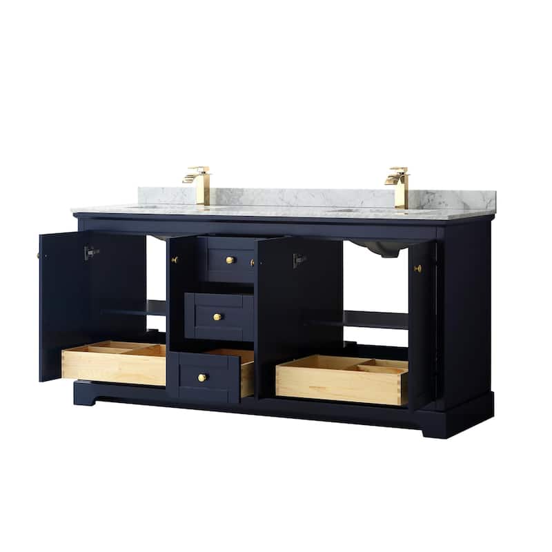 Wyndham Collection Avery 72" Free Standing Double Basin Vanity Set