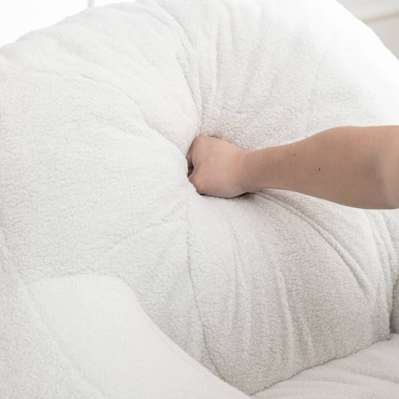Bean Bag Chair Soft Fluffy Lazy Sofa with Memory Foam