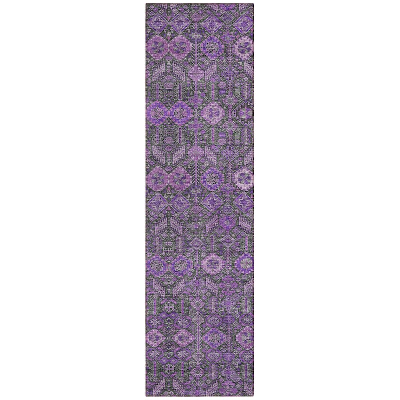 Nax Lush Floral Weather Resistant Classic Meets Modern Outdoor Rug