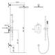 Brushed Nickel Wall Mount Shower System Shower Combo 10-inch - 10*15.6