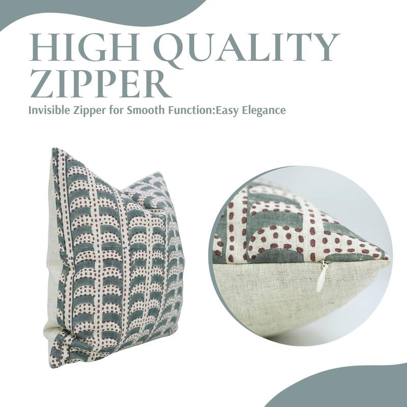 Fabdivine Linen Handmade Fall Decor 24x24 Pillow Cover Gray, Garud